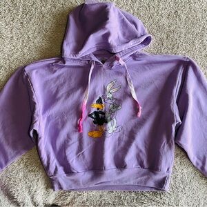 Warner Bros. Lavender Looney Tunes Hoodie size M